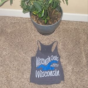 Wisconsin Dells Racerback Tank Women's Sz Sm